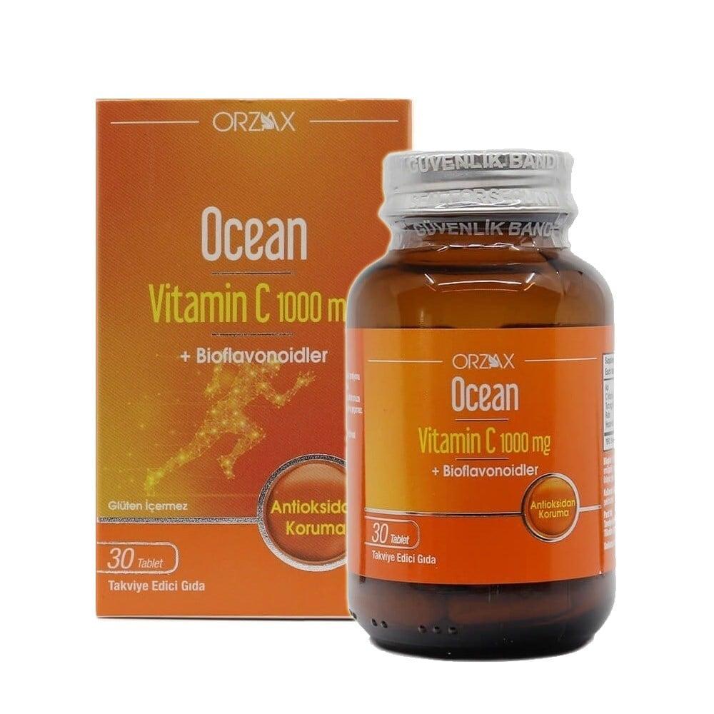 Orzax Ocean Vitamin C 1000 mg Supplement - Boost Immune System Support &amp; Overall Health - 30 Tablets - image 2