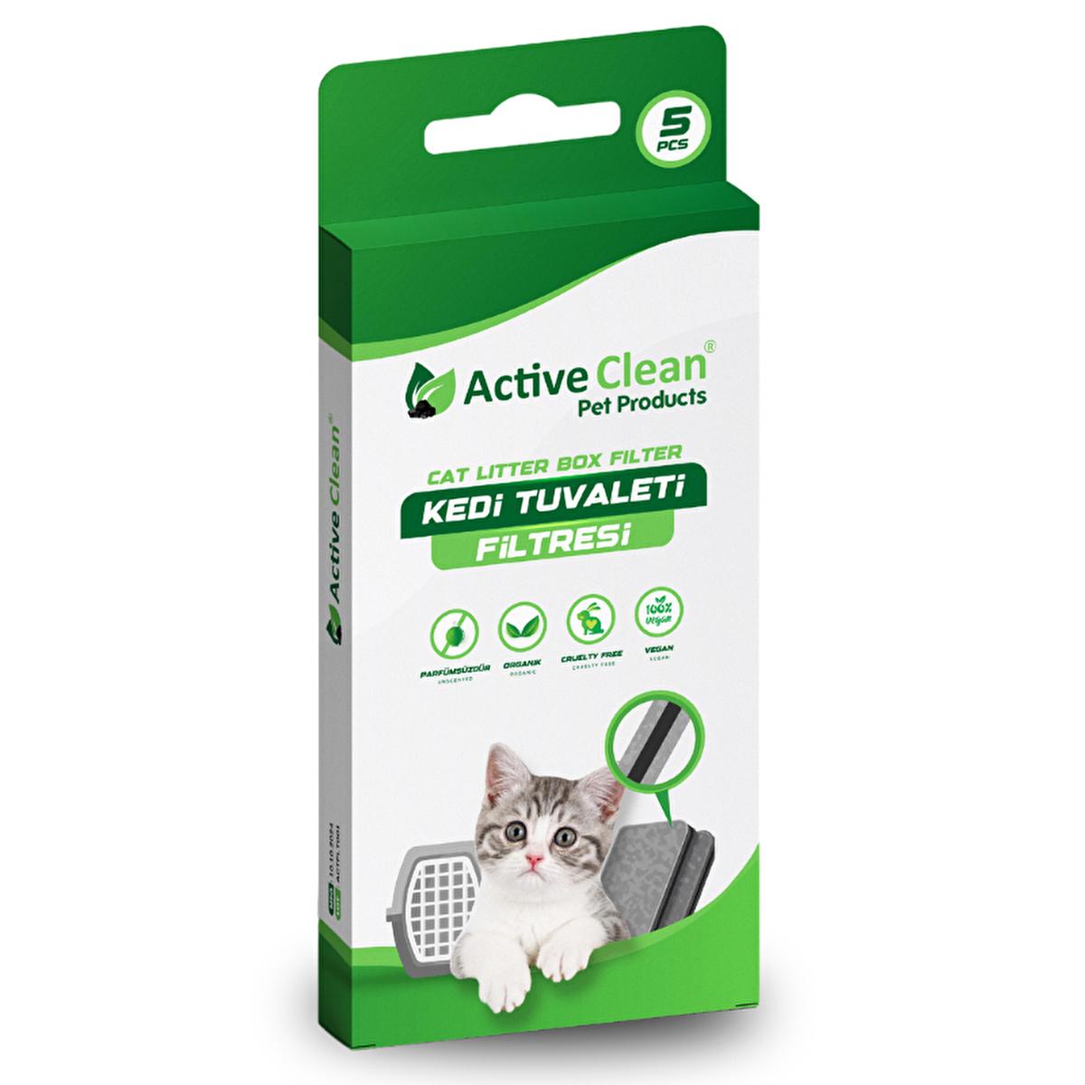 Active Clean Cat Litter Box Filters 5 Pack - Odor Control, 3-Layer Filtration, Organic Active Carbon Active Clean Cat Litter Box Filters - Odor Control & Air Quality cat litter box filters, odor control for cat litter, active carbon filters for pets, litter box accessories, pet hygiene products, cat owners, pet care, odor reduction, air quality improvement, organic active carbon, durable litter box solutions