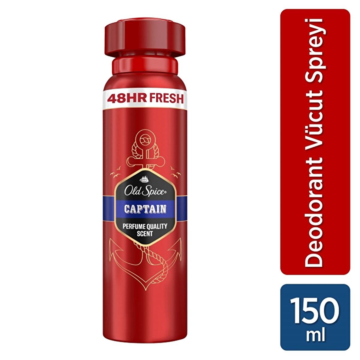Old Spice Captain Men's Deodorant Spray - Long Lasting Protection & Fresh Scent Old Spice Captain Deodorant Spray - Long Lasting Freshness Old Spice Captain Deodorant, Men's Deodorant Spray, Long-lasting Deodorant, Male Personal Hygiene Products, Antiperspirant Deodorant Spray, Deodorant for Men, Fresh Scent, Confidence Boosting Deodorant, Active Lifestyle Deodorant, 5.07 fl oz Deodorant