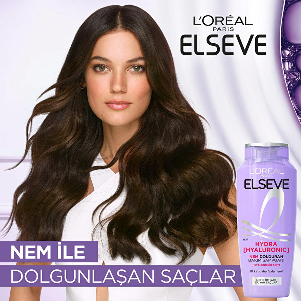 Loreal Paris Elseve Hydra Hyaluronic Moisturizing Shampoo - Hydrating, Non-Weighing Hair Care for Dry or Damaged - view 6