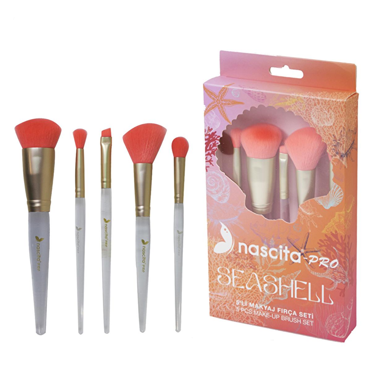 Nascita Pro Makeup Brush Set - 5 Piece Synthetic Brushes for Professional &amp; Everyday Use Nascita Pro 5 Piece Makeup Brush Set - Synthetic Brushes Makeup Brush Set, Nascita Pro Makeup Brushes, Synthetic Makeup Brushes, Professional Makeup Tools, 5 Piece Makeup Brush Set, Makeup Essentials, Beauty Tools, Professional Beauty Products, Synthetic Fiber Brushes, Makeup for Beginners, Gift for Makeup Lovers