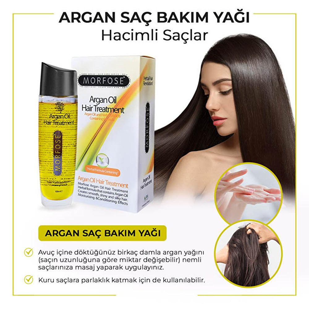 Morfose Luxury Hair Care Argan Oil 100ml - Nourishing Hair Care Oil for Dry & Damaged Hair - image 5