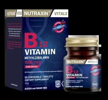 nutraxin b12 vitamin 1000 mcg dietary supplement, nutraxin b12 vitamin tablet bottle Nutraxin B12 Vitamin 1000 mcg - 60 Tablets | Dietary Supplement Nutraxin B12 Vitamin 1000 mcg - 60 Tablets b12-vitamin, dietary-supplement, nutraxin, health, energy, vegetarian, vegan, b12-deficiency, ai-generated, vitamins