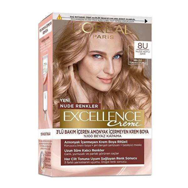 L'Oréal Paris Excellence Nude Hair Dye - Gentle Ammonia-Free Formula for Natural-Looking Color L'Oréal Paris Excellence Nude Hair Dye - Gentle & Long-Lasting ammonia-free hair dye, L'Oréal Paris Excellence hair color, gentle hair dye, natural-looking hair color, long-lasting hair dye, hair care, hair coloring, cosmetic, personal care, beauty products