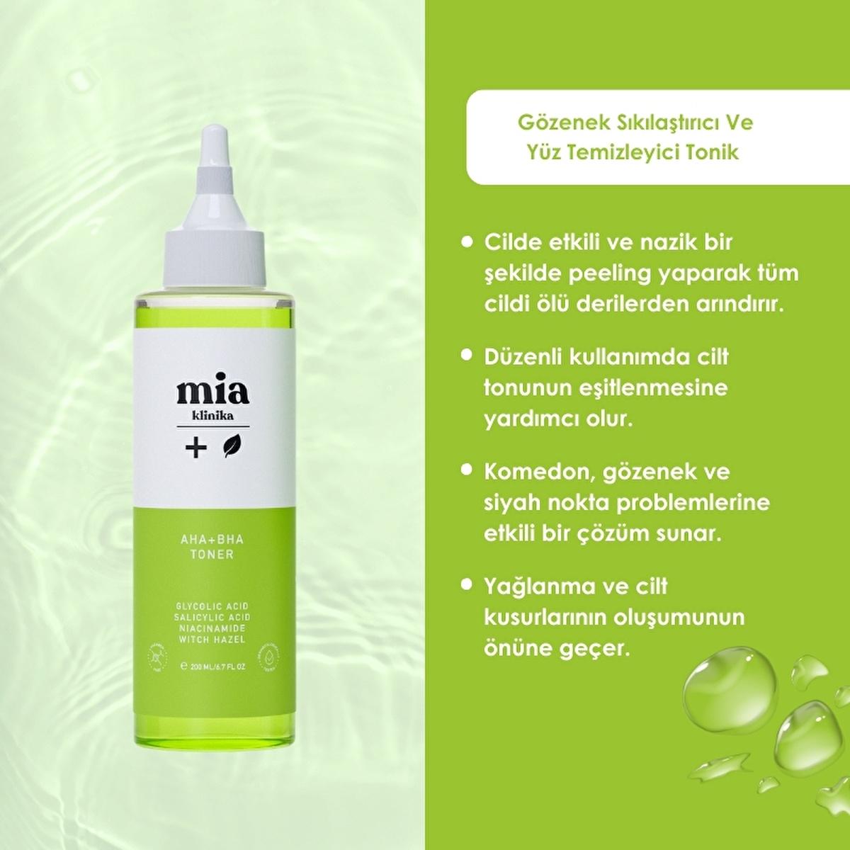Mia Klinika Facial Toner - Gentle Exfoliating Pore Tightening Toner for Oily Skin, 6.76 fl oz Mia Klinika Facial Toner for Oily Skin - 6.76 fl oz Facial Toner, Pore Tightening Toner, Skincare for oily skin, Natural skincare products, Gentle exfoliating toner, skincare routine, pore minimizer, skin balancing, oil control, gentle skincare, radiant skin, healthy skin