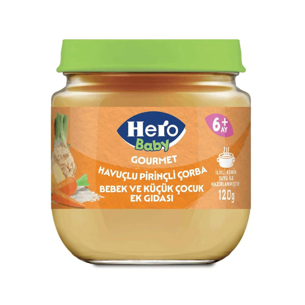 Hero Baby Gourmet Carrot & Rice Puree Jar 120g