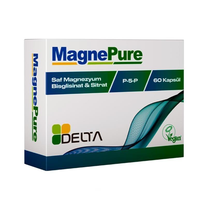 MagnePure Magnesium and Vitamin B6 Supplement - 60 Capsules for Muscle Function and Overall Wellness MagnePure Magnesium & Vitamin B6 Supplement - 60 Capsules Magnesium Supplement, Vitamin B6 Supplement, Dietary Supplement, Health and Wellness, MagnePure 60 Kapsül, Magnesium Bisglycinate, Magnesium Citrate, Capsule Supplement, Muscle Function Support, Nerve Function Support, Immune Function Support, Brain Health Support