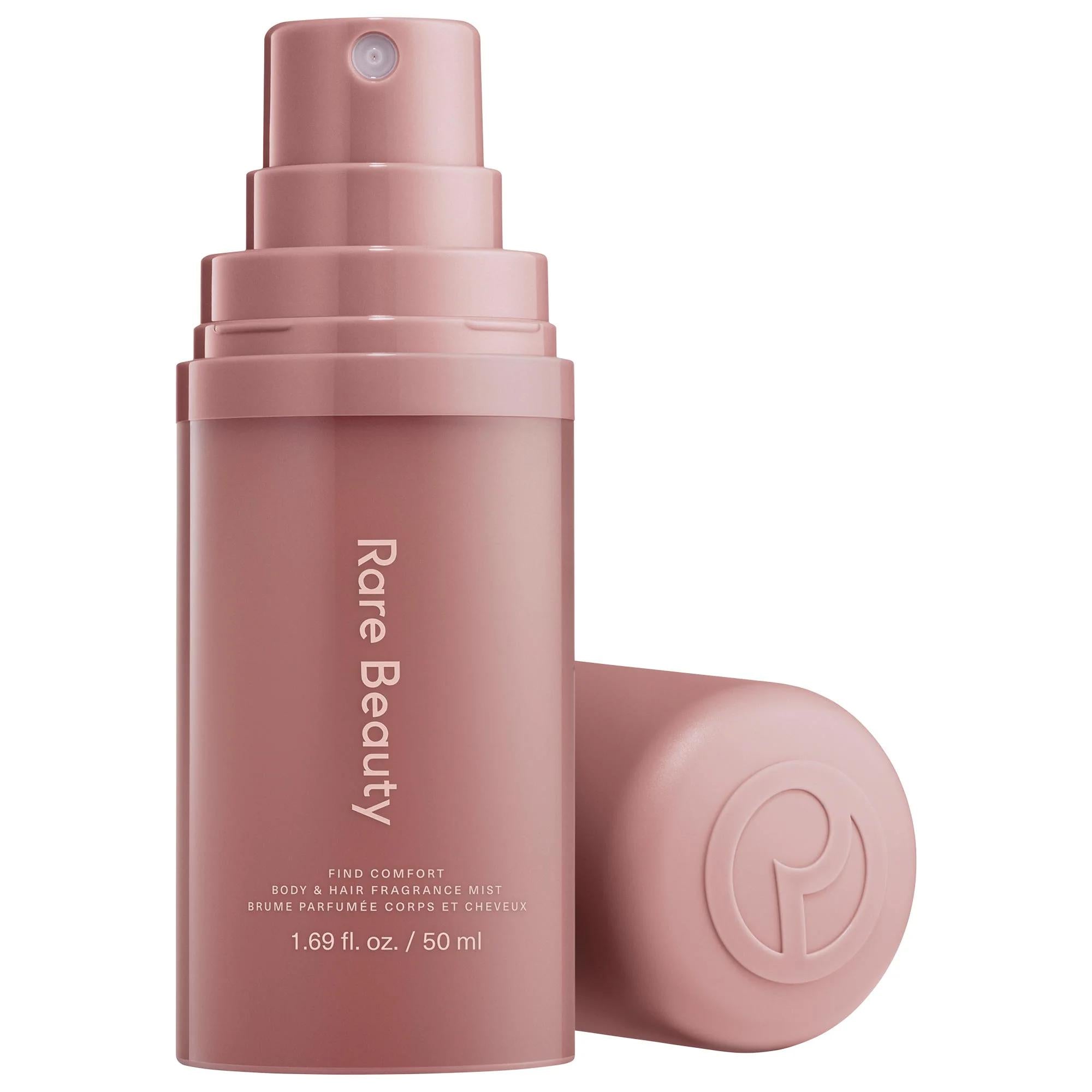 Mini Find Comfort Fragrance Mist - Vegan, Cruelty-Free Body & Hair Mist with Niacinamide Mini Find Comfort Fragrance Mist - Vegan Body & Hair Spray fragrance mist, body mist, hair mist, vegan fragrance, cruelty-free fragrance, niacinamide body spray, travel-size mist, comforting scent, moisturizing fragrance, earthy & woody fragrance, warm woods scent, lemon zest, violet, vetiver, vegan beauty products, cruelty-free beauty, paraben-free products, body care, hair care, wellness, self-care, beauty essentials