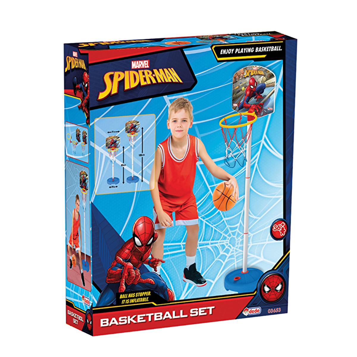 Dede Oyuncak Spiderman Kids Basketball Hoop Set - Adjustable Height, Safe &amp; Fun Indoor/Outdoor Game for Children Spiderman Kids Basketball Set - Adjustable Height, Fun for Kids Spiderman basket set, kids basketball hoop, adjustable height basketball toy, children&#39;s basketball set, Spiderman toy, indoor basketball hoop, outdoor basketball game for kids, basketball set, kids basketball, adjustable basketball hoop, Spiderman, toy, sports, active play, outdoor toys, indoor toys, gifts for kids, birthday gift, S