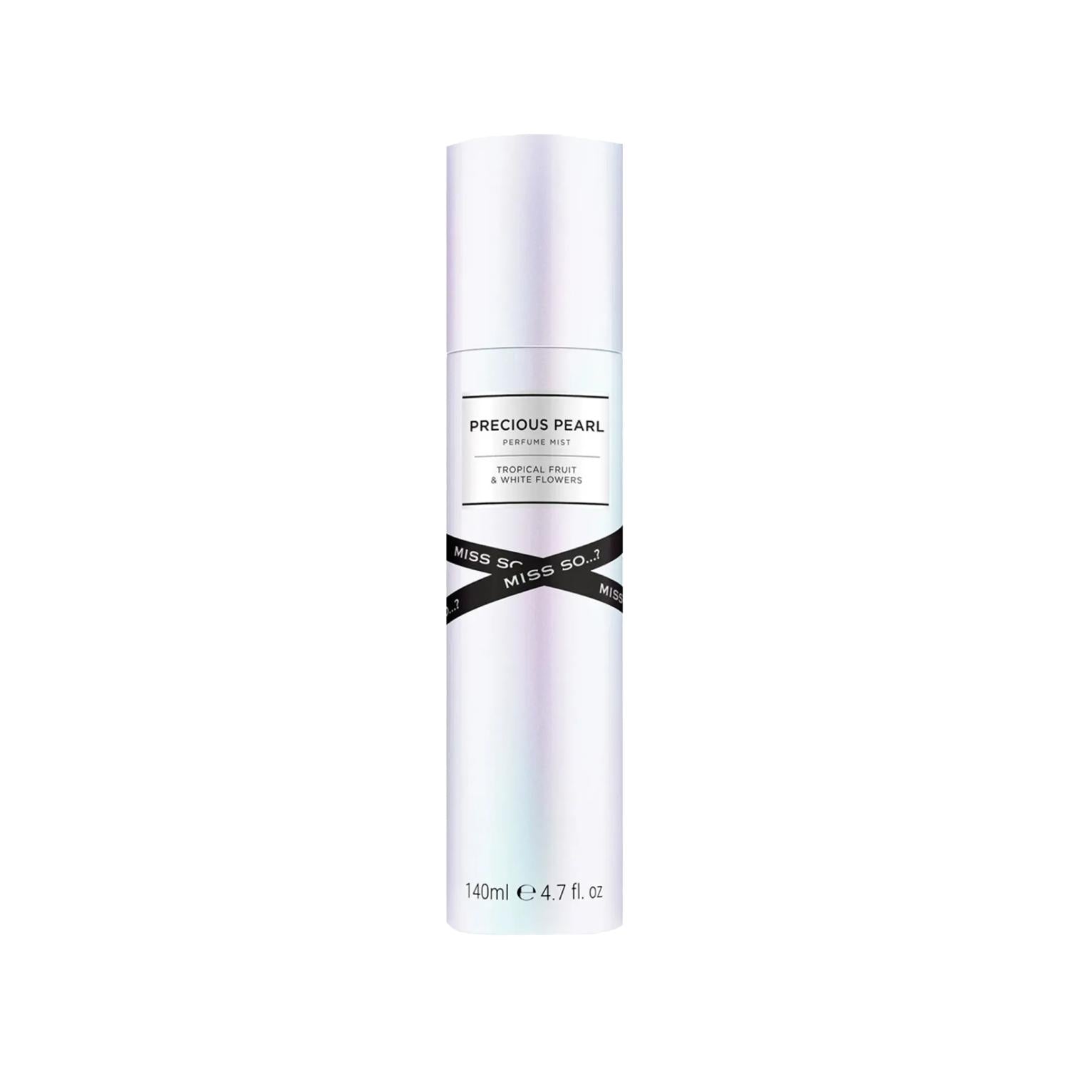 Miss So …? Precious Pearl Body Spray - 4.73 fl oz, Long-Lasting Fragrance for Personal Hygiene Miss So …? Precious Pearl Body Spray - Long-Lasting Freshness Body Spray, Precious Pearl, Miss So …?, Fragrance, Personal Hygiene, Long-Lasting Fragrance, Everyday Use, Confidence Boost, Hygiene Products, Perfume, Scented Products, Beauty Essentials, Personal Care