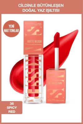 Maybelline New York Sunkisser Spicy Red Liquid Matte Blush: Long Lasting, Highly Pigmented, Warm Toned, & Natural Matte Finish Maybelline Sunkisser Spicy Red Liquid Matte Blush Liquid blush, Matte blush, Red blush, Spicy red blush, Maybelline blush, Long lasting blush, Highly pigmented blush, Matte liquid blush, Warm toned blush, Natural matte blush, Blush, Makeup, Cosmetics, Face makeup, Red toned blush, Warm blush, Long-wear blush, Pigmented blush, Easy to blend blush, Layerable blush, Tube packaging, Mak
