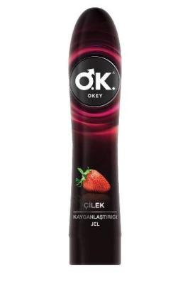 Okey Strawberry Scented Lubricant Gel 100ml - Intimate Lubricant for Adults - Intimate Care