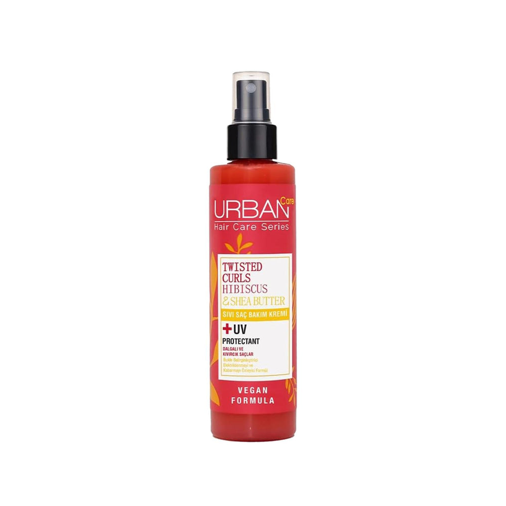URBAN Care Twisted Curls Hibiscus & Shea Butter Liquid Hair Care Cream for Curly & Wavy Hair - Moisturizing, - Face Cream
