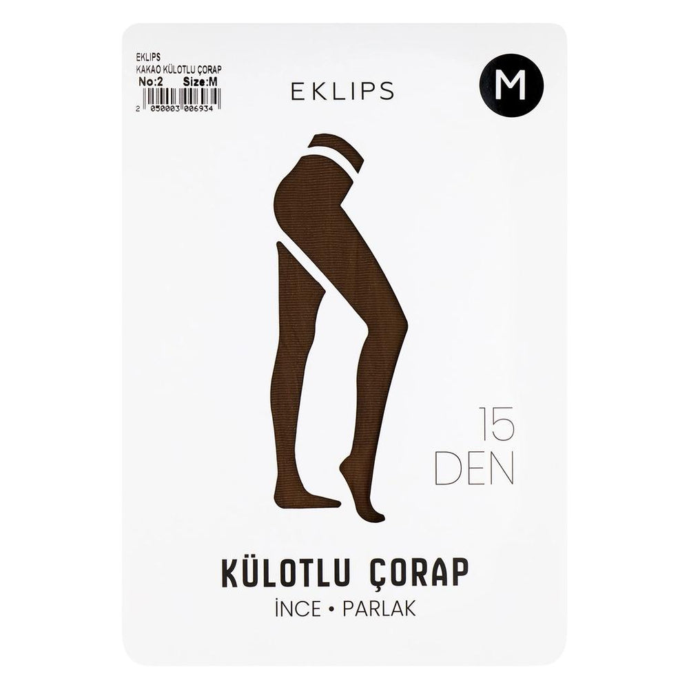 Eklips Cocoa Pantyhose Soft Stretch Tights in Size M