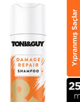 Toni&Guy Shampoo for Damaged Hair - Gentle, Non-Greasy Cleansing & Volume Boost - 250ml - view 3