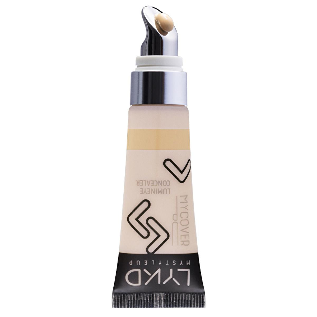 LYKD Metal-Tipped Concealer for Flawless Coverage - High Coverage, Long-Lasting Makeup with Innovative Applicator LYKD Concealer for Flawless Coverage - High Coverage & Long Lasting Metal-tipped concealer, High coverage concealer, Long-lasting makeup, Natural finish concealer, Innovative makeup applicator, Flawless coverage, Makeup for imperfections, Precise application, Cooling sensation during makeup application, Daily makeup essentials, Special occasion makeup, Concealer for blemishes, Dark circle concea