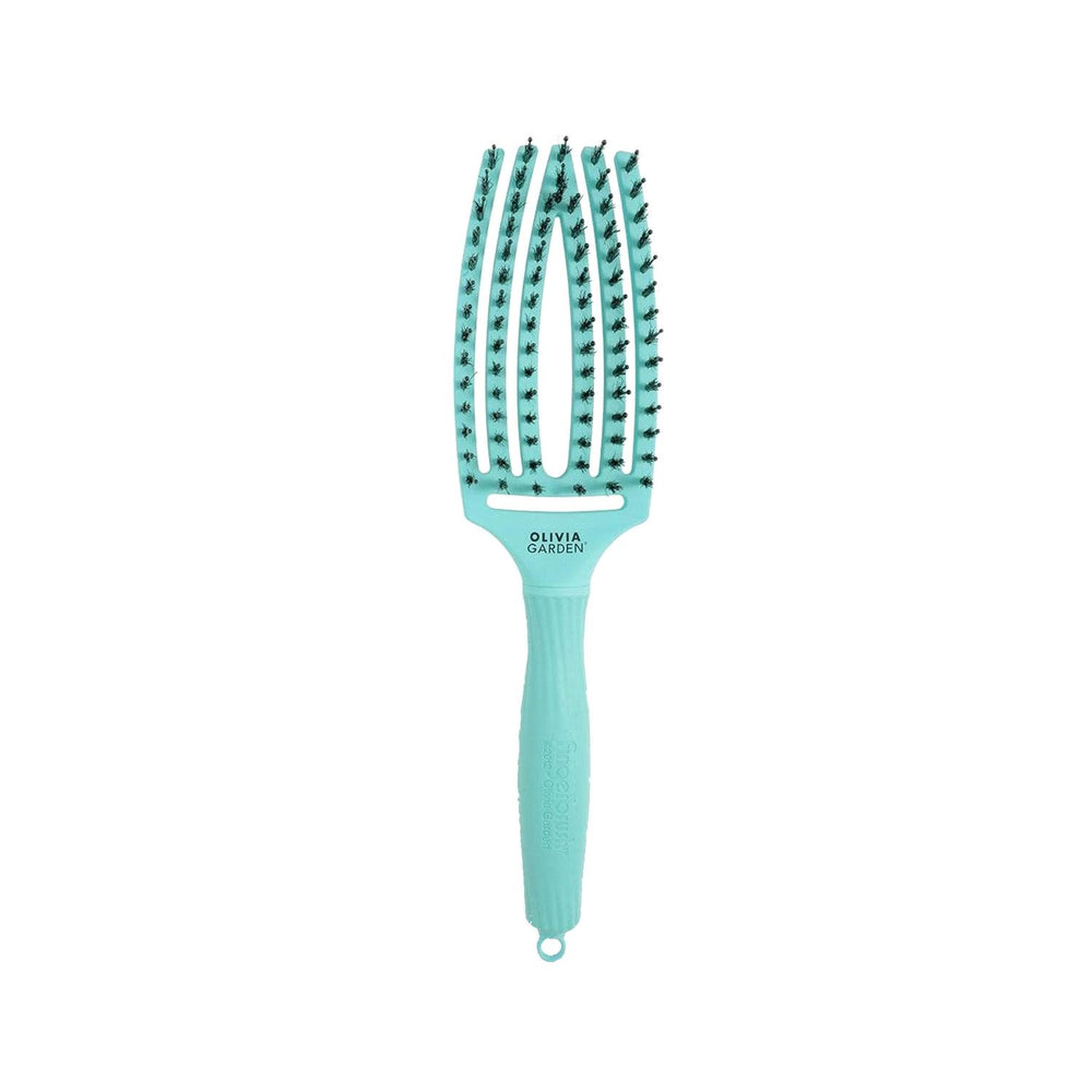 Olivia Garden Fingerbrush Care Ionic Boar & Nylon Brush Mint M