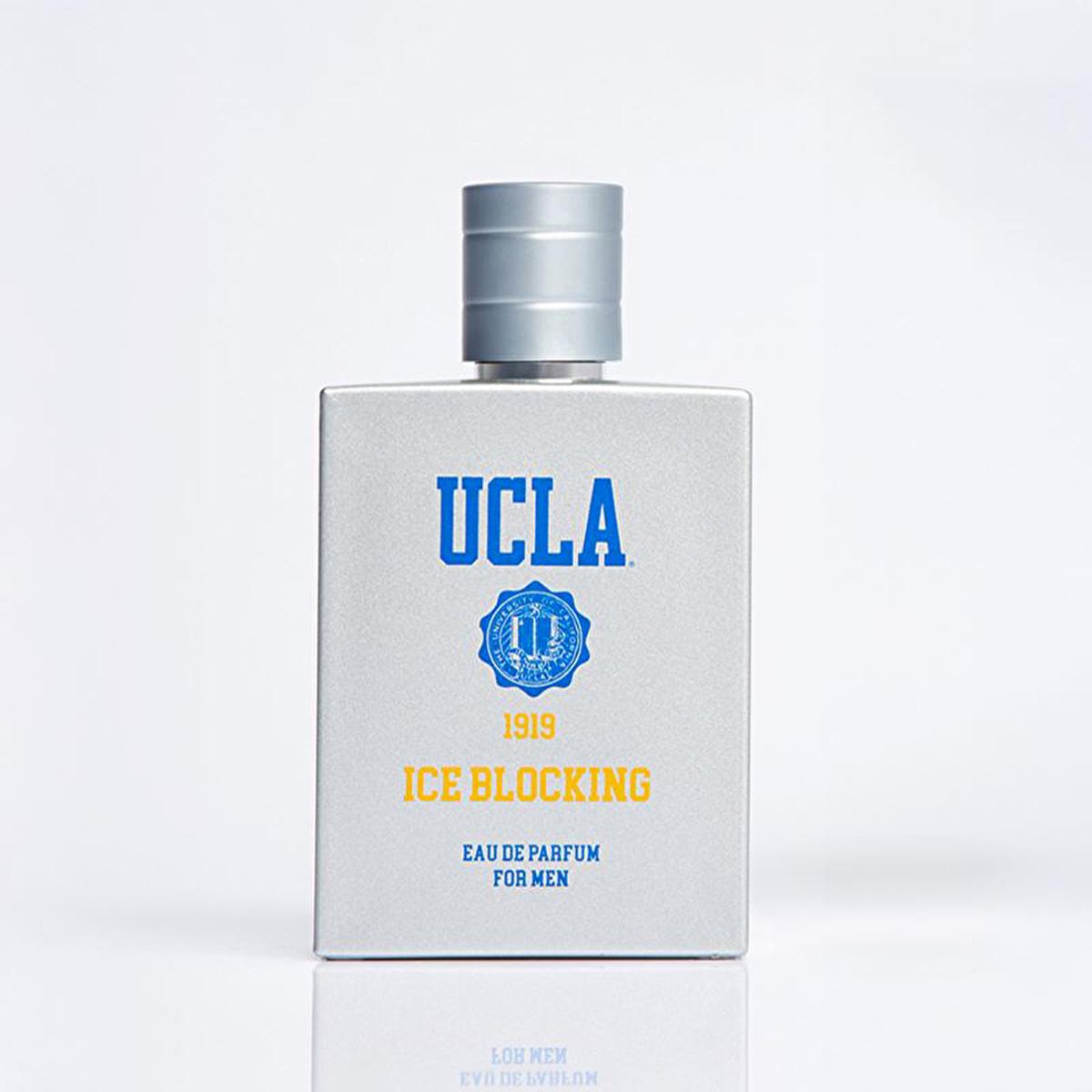 ucla ice blocking edp men's fragrance, 100 ml bottle of ucla ice blocking perfume Ucla Ice Blocking EDP - Fresh Citrus & Woody Notes for Men | 3.4 fl. oz. Ucla Ice Blocking EDP - Men's Fragrance 100ml ucla, ice-blocking, mens-fragrance, citrus-perfume, woody-notes, fresh-scents, adventurous-perfume, edp, ai-generated, 100ml