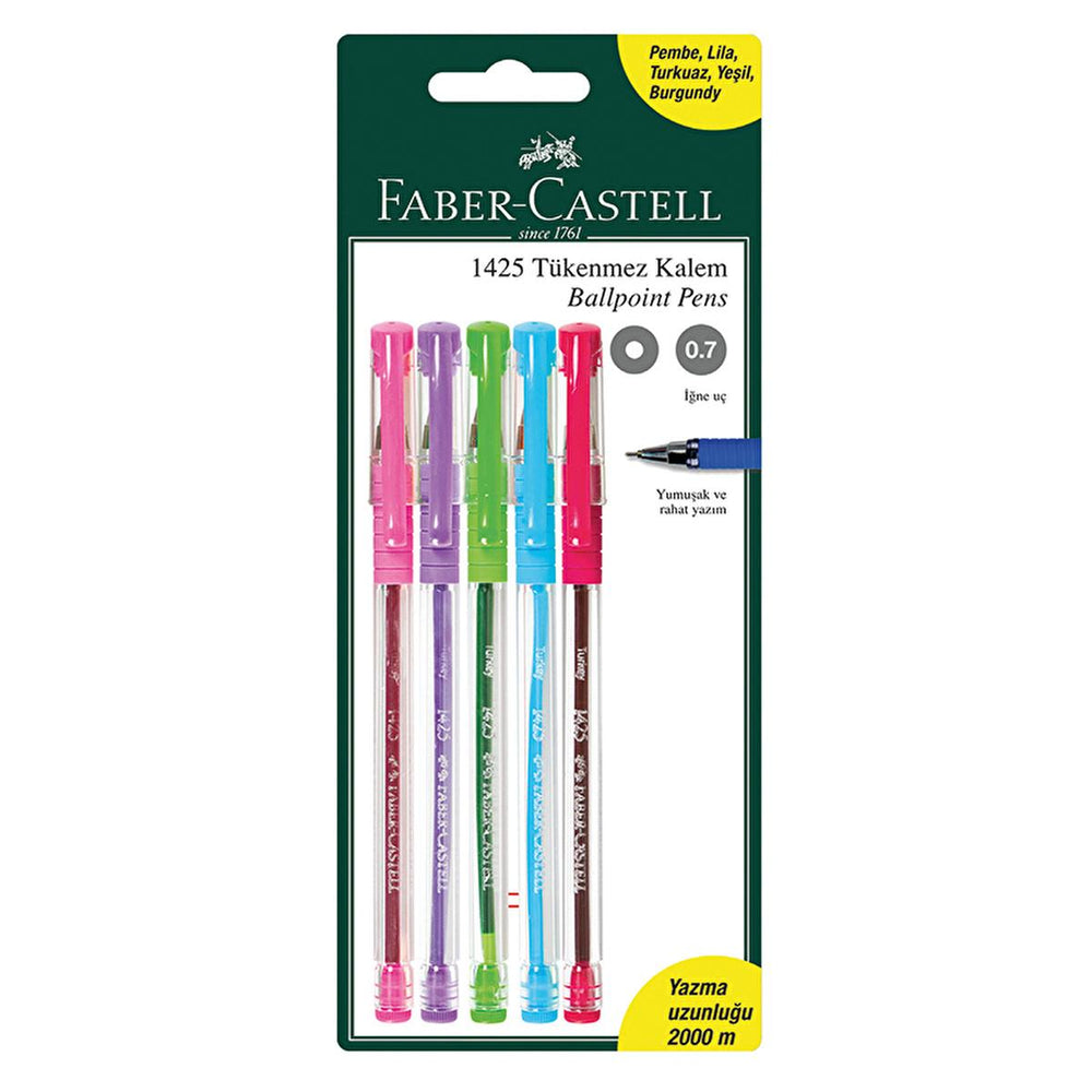 Faber Castell Fine Line Pens - 0.7mm Ergonomic Writing Instrument for Artists & Students