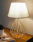 Homing Modern Cream-Colored Metal Table Lamp with E27 Socket - Energy Efficient LED Lighting for Home Decor Homing Cream Table Lamp - Modern LED Lighting cream-colored table lamp, metal-bodied lamp, E27 socket lamp, LED lamp, modern home decor lamp, energy efficient lighting, home decor, table lamps, modern lamps, LED lighting, interior design, home lighting, contemporary decor