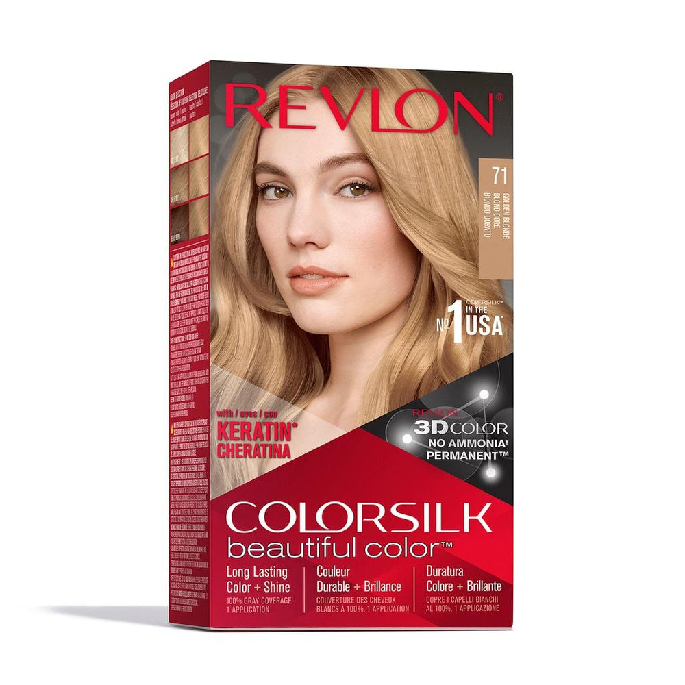 Revlon ColorSilk Beautiful Color Hair Dye 71 Golden Blonde