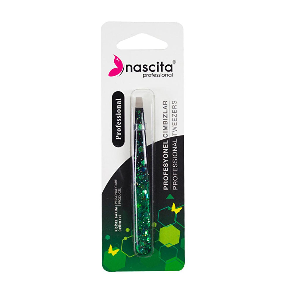 Nascita Eyebrow Tweezers - Flat Tip Precision Hair Removal Tool for Women & Men - Eyebrow Pencil