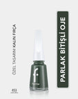 Flormar Nail Enamel High Pigment Polish 453 Khaki Green