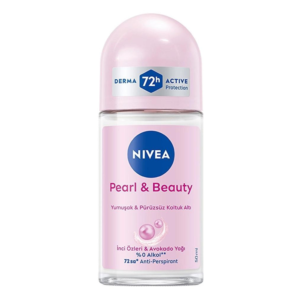 Nivea Pearl & Beauty Roll-On Deodorant for Smooth Underarms 50ml
