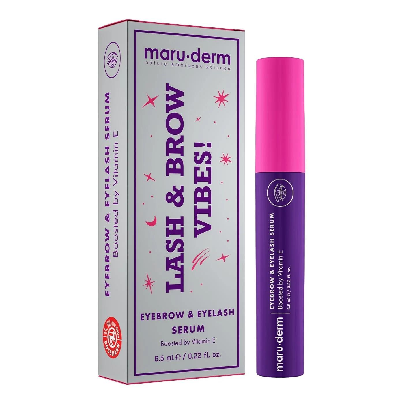 Maruderm Eyebrow &amp; Eyelash Serum with Vitamin E 65 ml