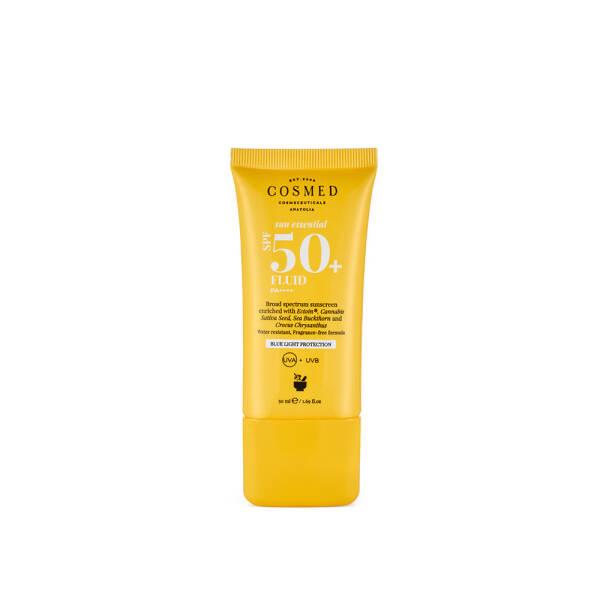 cosmed sun essential fluid sunscreen SPF50, 50ml tube of cosmed sun essential fluid Cosmed Sun Essential Fluid - SPF50+ Sunscreen | 50ml Cosmed Sun Essential Fluid SPF50+ Sunscreen sunscreen, spf50, cosmed, sun-care, moisturizing, uv-protection, lightweight, all-skin-types, skin-care, ai-generated