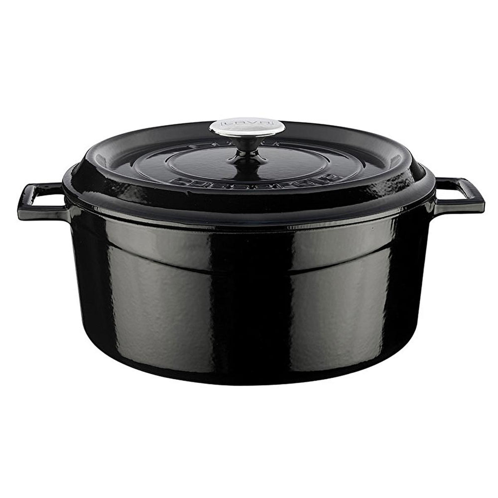 LAVA Cast Iron Cookware Pot - 28cm Enamel Coated Large Capacity Cooking Pot for Family Gatherings - view 2