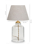 Homing Table Lamp with Kristal Plastic Body and Kumaş Shade - Energy-Efficient LED Lighting Solution - view 5