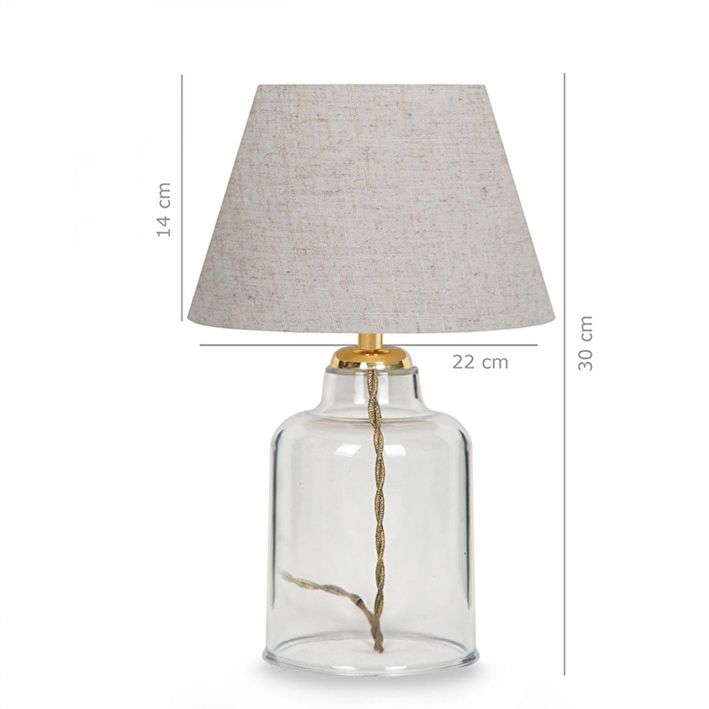 Homing Table Lamp with Kristal Plastic Body and Kumaş Shade - Energy-Efficient LED Lighting Solution - view 5