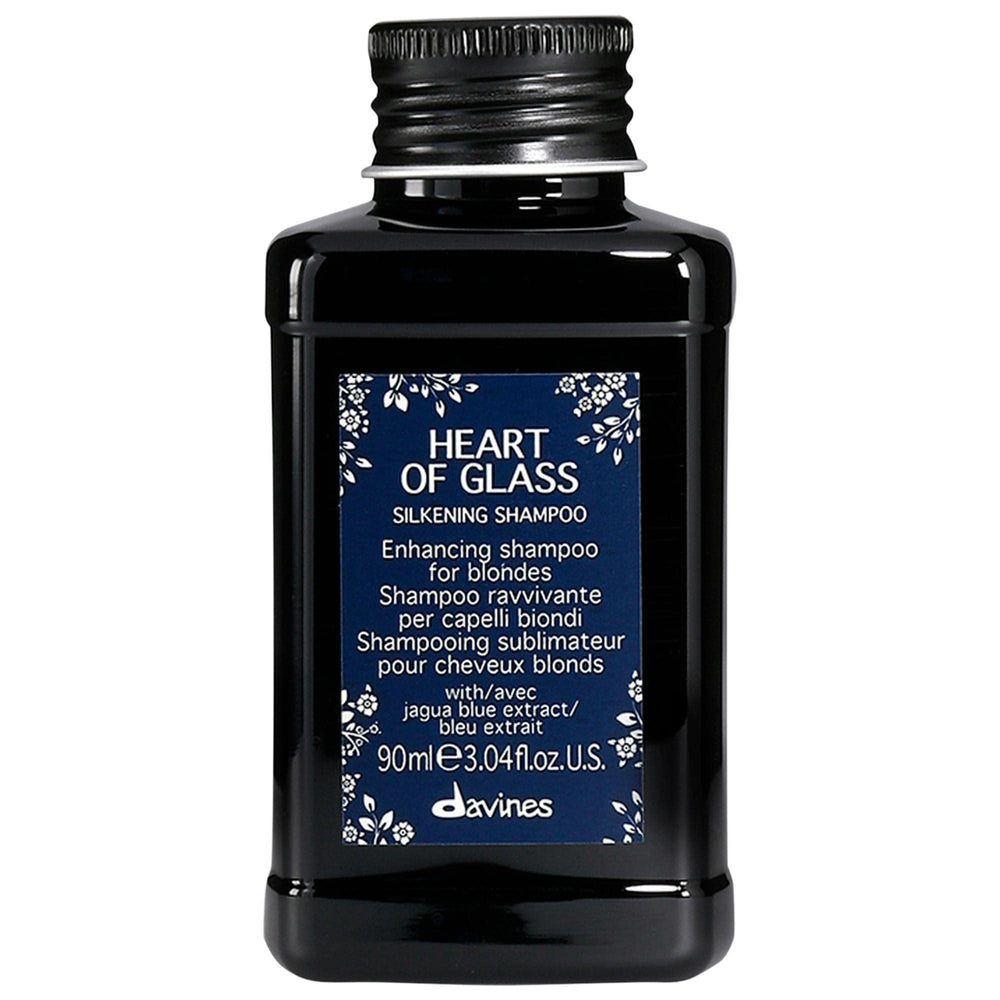 Mini Heart of Glass Silkening Shampoo for Blondes - Vegan, Color Safe, Brassiness Reducing Shampoo Vegan Blonde Shampoo - Mini Heart of Glass Silkening blonde shampoo, brassiness reducing shampoo, vegan hair care, color safe shampoo, nourishing shampoo for blonde hair, blonde hair care, vegan shampoo, Jagua blue extract, gentle cleansing shampoo, sulfate free shampoo, blonde hair maintenance