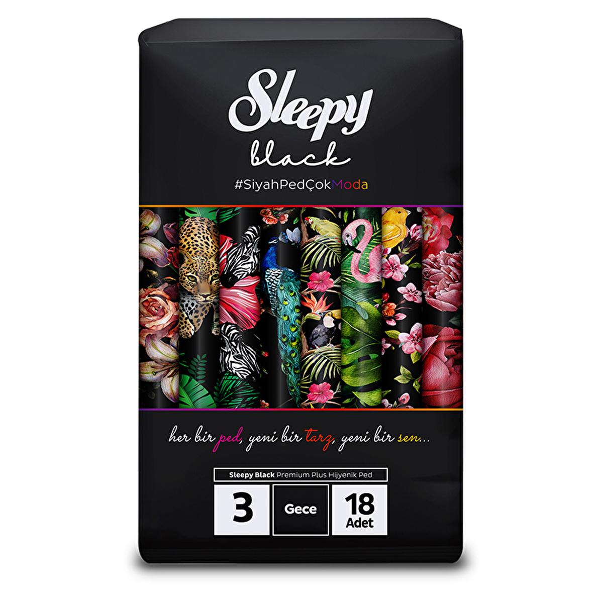 Sleepy Black Premium Plus Sanitary Pads for Nighttime Comfort - Organic & Natural Materials, 18 Count Sleepy Black Premium Plus Nighttime Sanitary Pads sanitary pads, nighttime sanitary pads, organic sanitary pads, natural sanitary products, hygienic sanitary pads, menstrual hygiene products, comfortable sanitary pads, natural bamboo sanitary pads, women's health products