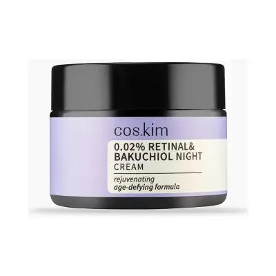 coskim retinal bakuchiol night cream 50 ml, bakuchiol night cream texture, woman applying skincare cream Coskim Retinal Bakuchiol Night Cream - Moisturizing | 1.7 fl oz Coskim Retinal Bakuchiol Night Cream | 50 ml retinal-bakuchiol-night-cream, coskim, night-cream, skincare, anti-aging, moisturizer, beauty-enthusiasts, women, hydrating-cream, ai-generated