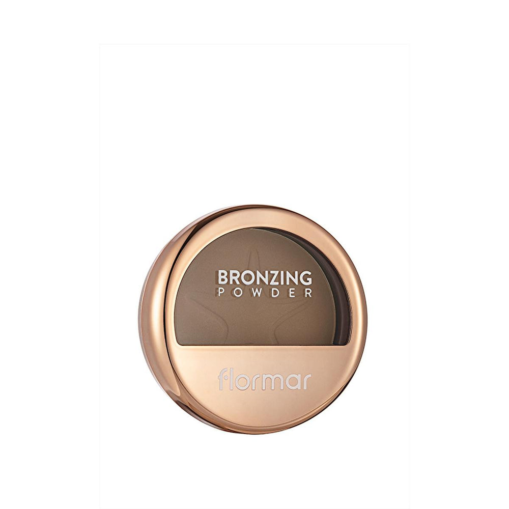 Flormar Compact Bronzer - Silky Texture, Multi-Purpose Makeup for Natural Bronze Glow - Blush