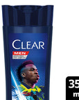 Clear Men Vin’cius Jœnior Anti-Dandruff Shampoo: Ultra Hydro Boost for Men - 10x Deeply Moisturizing, Eucalyptus & Cedarwood, Fight Dry Scalp & Flakes - image 4