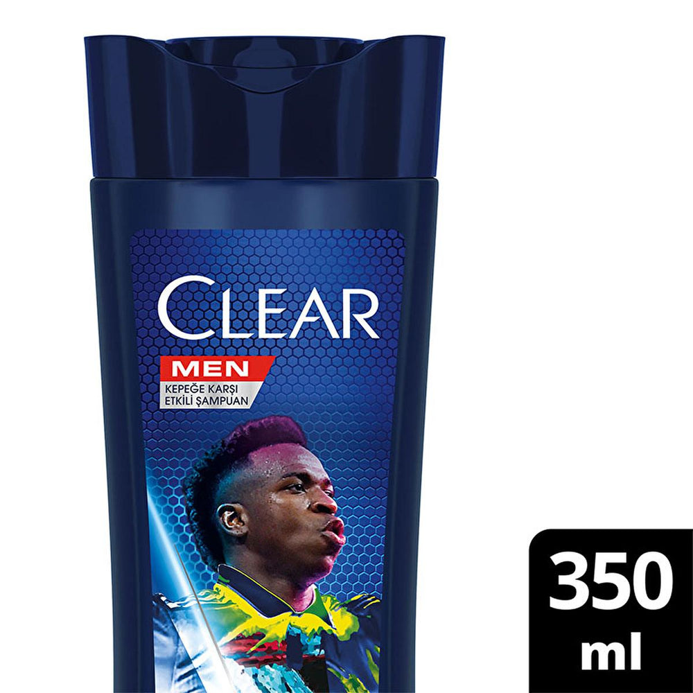Clear Men Vin’cius Jœnior Anti-Dandruff Shampoo: Ultra Hydro Boost for Men - 10x Deeply Moisturizing, Eucalyptus & Cedarwood, Fight Dry Scalp & Flakes - image 4