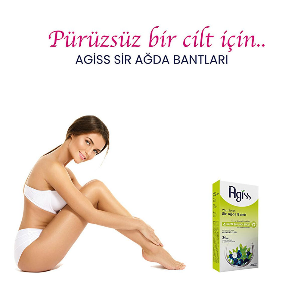 Agiss Sensitive Skin Wax Strips for Body Hair Removal - Gentle, Effective, Natural Ingredients - view 2