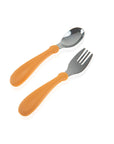 Babyjem Stainless Steel Baby Utensil Set - BPA Free, Ergonomic Design for Independent Eating Babyjem Stainless Steel Baby Utensil Set - Safe & Durable Baby Utensils, Stainless Steel Baby Cutlery, BPA Free Baby Utensils, Baby Fork and Spoon Set, Non-Toxic Baby Tableware, Ergonomic Baby Utensils, Baby Feeding Essentials, Durable Baby Utensils, Easy to Clean Baby Utensils, Independent Eating for Babies, Toddler Utensils, Stainless Steel Utensils for Kids, Safe Baby Utensils