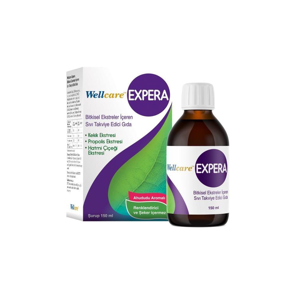 Wellcare Herbal Dietary Supplement Liquid Immune Support for Children and Adults - 5.07 fl oz Wellcare Expera: Natural Immune Support for Kids & Adults herbal dietary supplement, liquid immune support, natural health product for children and adults, sugar-free dietary supplement, herbal extract supplement, immune system support, natural health, family health, Wellcare Expera, dietary supplement, health and wellness, cold and flu season, raspberry flavor, thyme extract, propolis extract, marshmallow flower e