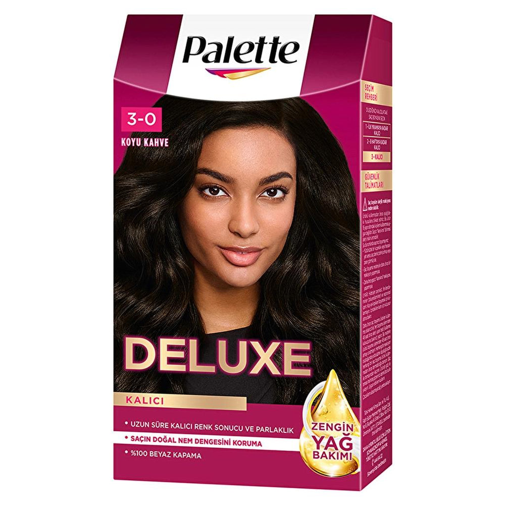 Palette Deluxe Hair Dye 3-0 Dark Brown Intense Color