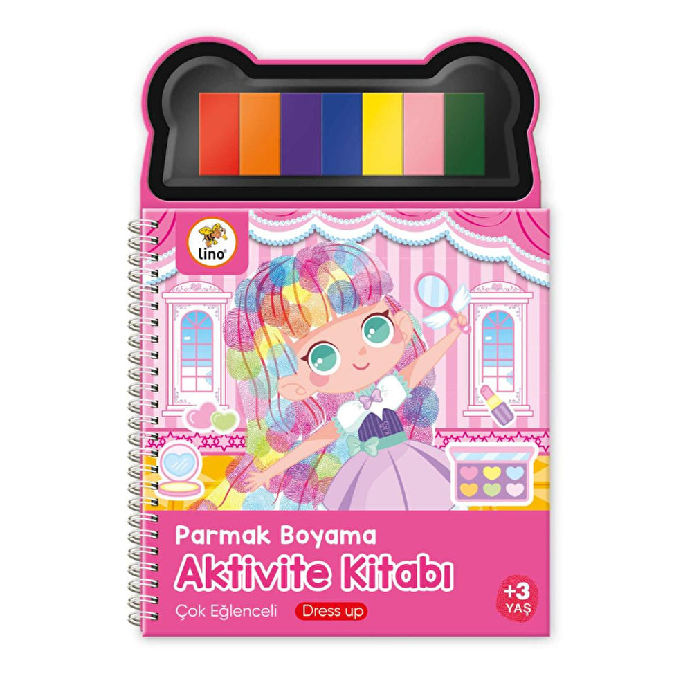Lino Finger Painting Activity Kit for Kids - 50 Activity Sheets, 7 Colors, Educational Art Supplies - Toy