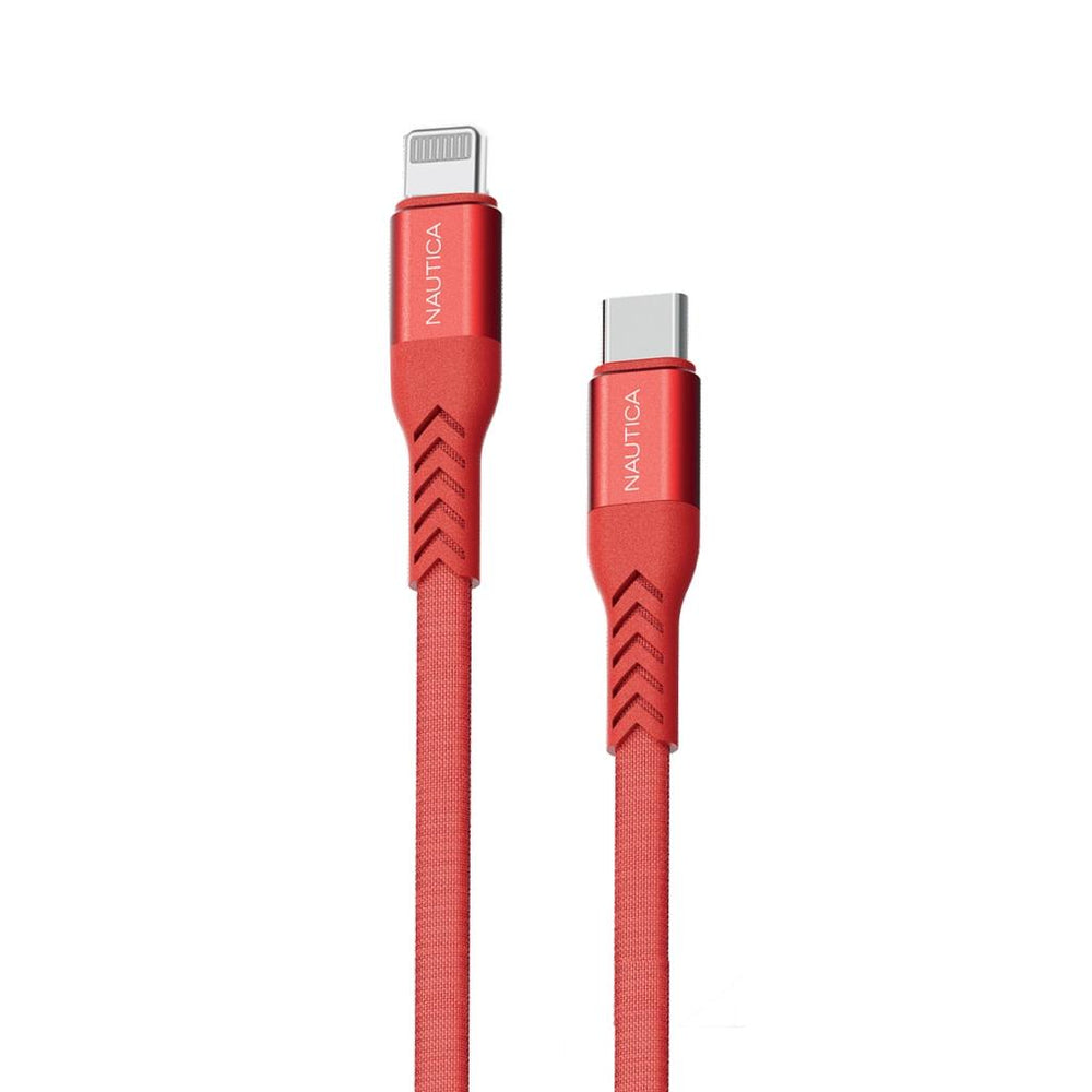 Nautica C420 Lightning Charging Cable in Red