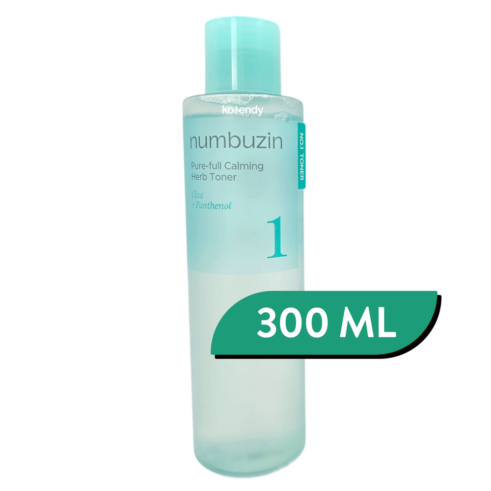 Numbuzin No.1 Pure Full Calming Herb Toner Soothing Glow 300ml