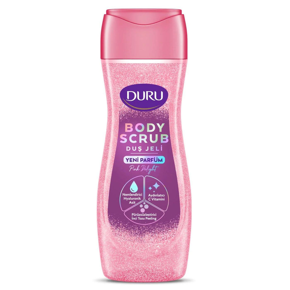 Duru Body Scrub Pink Delight Exfoliating Shower Gel 450 ml
