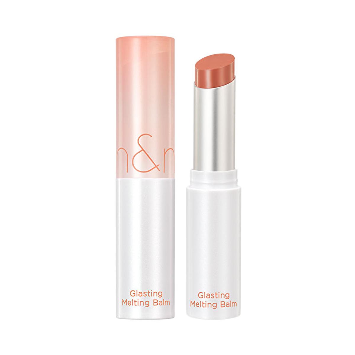 rom&nd glasting melting balm in coco nude shade, moisturizing lip balm with a glossy finish rom&nd Glasting Melting Balm - Deeply Moisturizing and Vegan | Perfect for Makeup Enthusiasts rom&nd Glasting Melting Balm | Coco Nude Color lip-balm, vegan-beauty, hydrating-lip-care, makeup-essentials, glossy-lip-balm, natural-color, beauty-products, romand, ai-generated, coco-nude