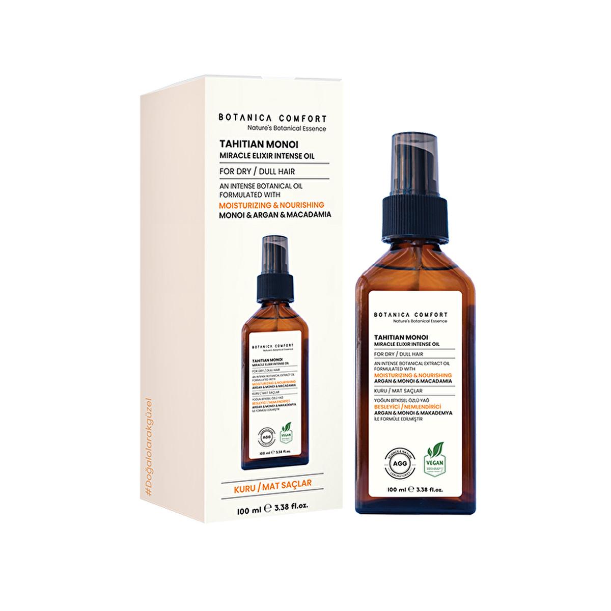 Botanica Comfort Tahitian Monoi Miracle: Intense Hydration Hair Care Oil for Dry, Damaged Hair - Argan &amp; Macadamia - 3.38 fl oz Botanica Monoi Hair Oil: Intense Hydration for Dry Hair hair care oil, monoi oil hair treatment, argan oil hair, macadamia oil hair, intense hydration hair, dry hair treatment, hair shine oil, hair moisturizing oil, Botanica Comfort hair oil, hair oil, hair treatment, monoi oil, argan oil, macadamia oil, dry hair, damaged hair, shine, moisturizing, hair care, beauty, personal care,