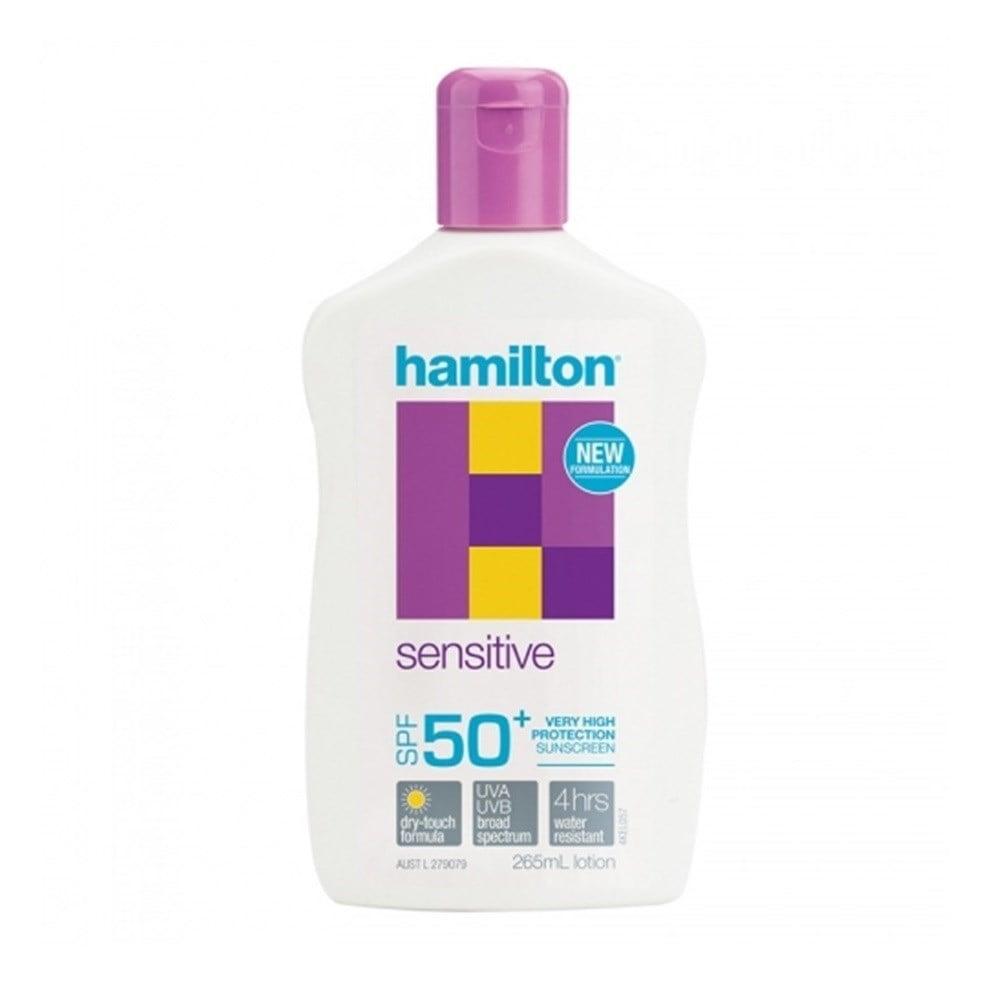 Hamilton Sensitive Skin Sunscreen Lotion SPF 50+ - Gentle, Water-Resistant Sun Protection for Face and Body Hamilton Sensitive Skin Sunscreen Lotion SPF 50+ Sensitive skin sunscreen, SPF 50+ lotion, Water-resistant sunscreen, Gentle sun protection, UVA and UVB protection, Sunscreen for face and body, Sunscreen for sensitive skin, Family sunscreen, Daily sun protection, Moisturizing sunscreen